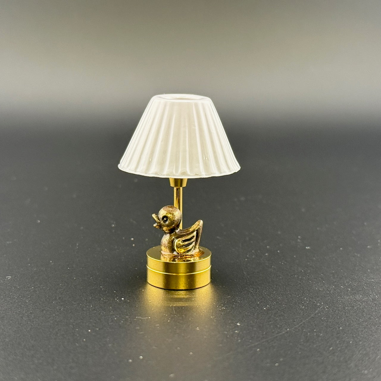 Duck child table lamp Miniature Touchless operation with Wand  1:12  LED light for Dollhouse No-touch No-Switch Stick