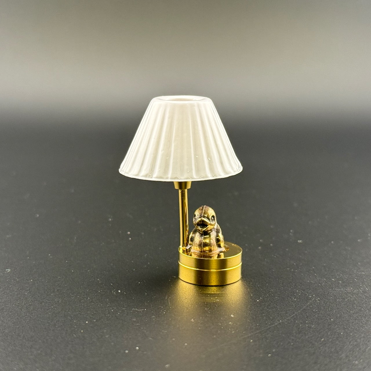 Duck child table lamp Miniature Touchless operation with Wand  1:12  LED light for Dollhouse No-touch No-Switch Stick