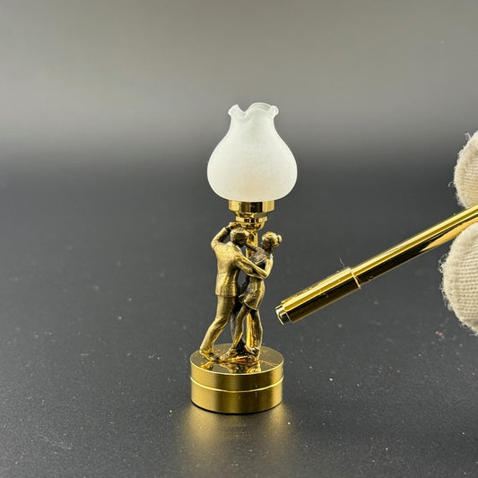 Tango dance Miniature Touchless operation with Wand  1:12 romantic table lamp LED light for Dollhouse No-touch No-Switch Stick