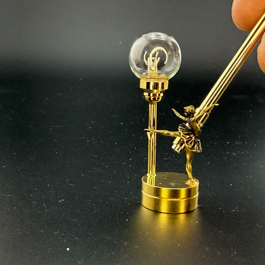 Ballet dancer, ballerina Miniature Touchless operation with Wand  1:12 romantic table lamp LED light for Dollhouse No-touch No-Switch Stick A