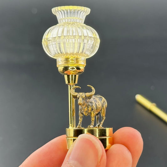 Buffalo Miniature Touchless operation with Wand  1:12 table lamp LED for Dollhouse table light solid brass