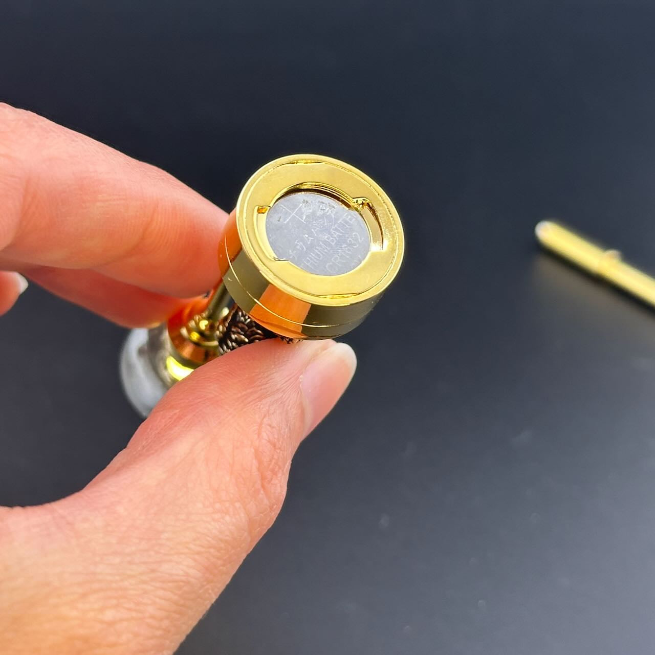 OWL Miniature Touchless operation with Wand  1:12 table lamp LED for Dollhouse table light solid brass