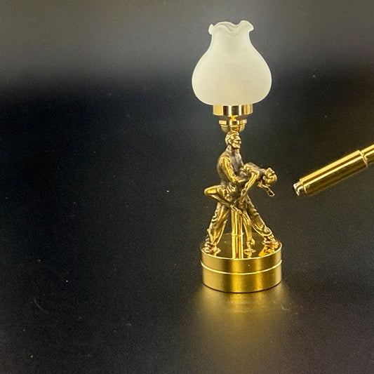 Tango dip Miniature Touchless operation with Wand  1:12 table lamp LED for Dollhouse table light solid brass