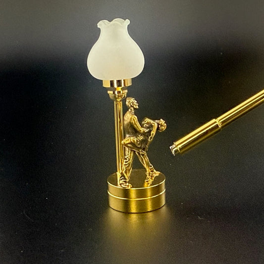 Tango dip Miniature Touchless operation with Wand  1:12 table lamp LED for Dollhouse table light solid brass