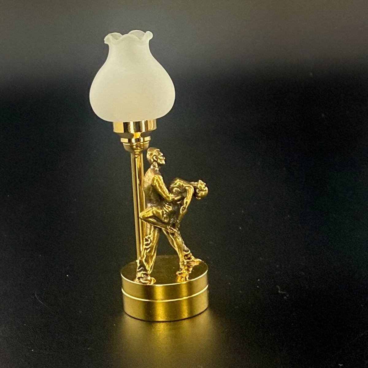 Lampe de table miniature sans contact avec baguette 1:12, lumière LED pour maison de poupée, sans contact, sans interrupteur, demande en mariage pour la Saint-Valentin