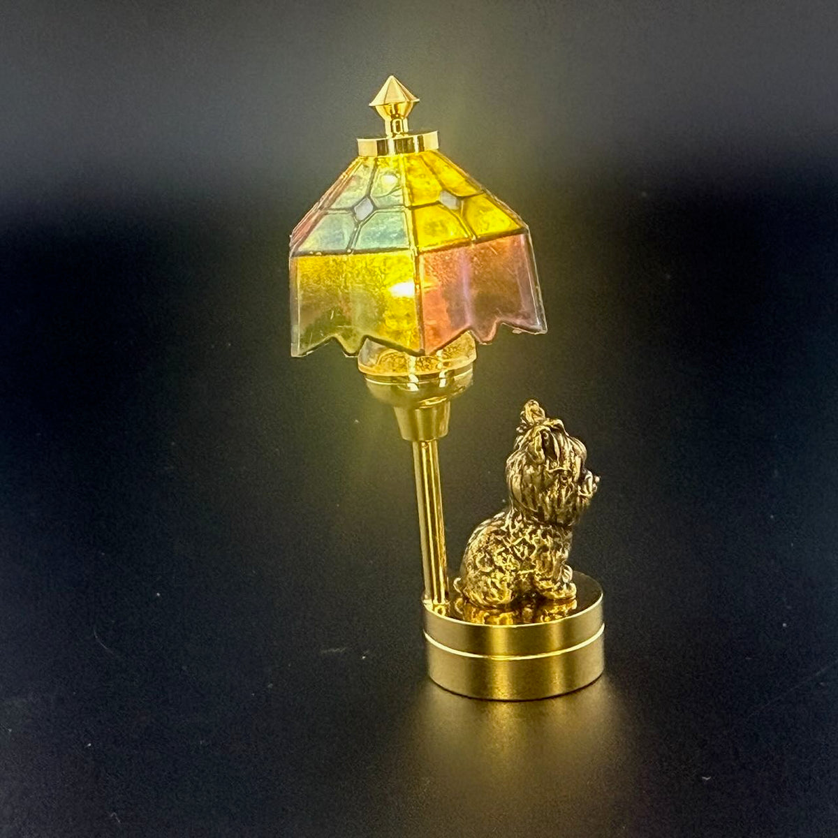 Lampe de table miniature sans contact avec baguette 1:12, lumière LED pour maison de poupée, sans contact, sans interrupteur, demande en mariage pour la Saint-Valentin