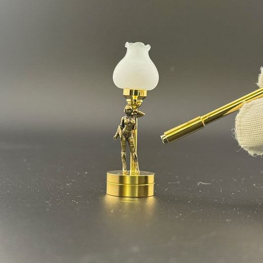 Sexy female figurine table lamp Miniature Touchless operation with Wand  1:12  LED light for Dollhouse No-touch No-Switch Stick