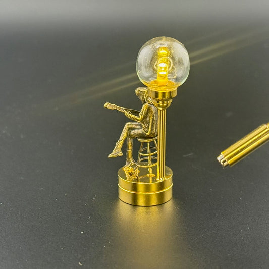 Rock star music table lamp Miniature Touchless operation with Wand  1:12  LED light for Dollhouse No-touch No-Switch Stick (Copy)