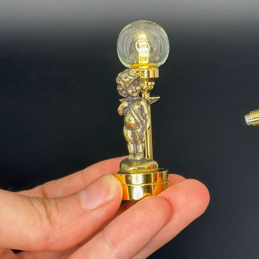 Cupid Valentine Miniature Touchless operation with Wand  1:12 table lamp LED for Dollhouse light metal