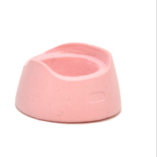 Two small bowls, one blue and one pink, on a white background with 'miniLAND' branding.