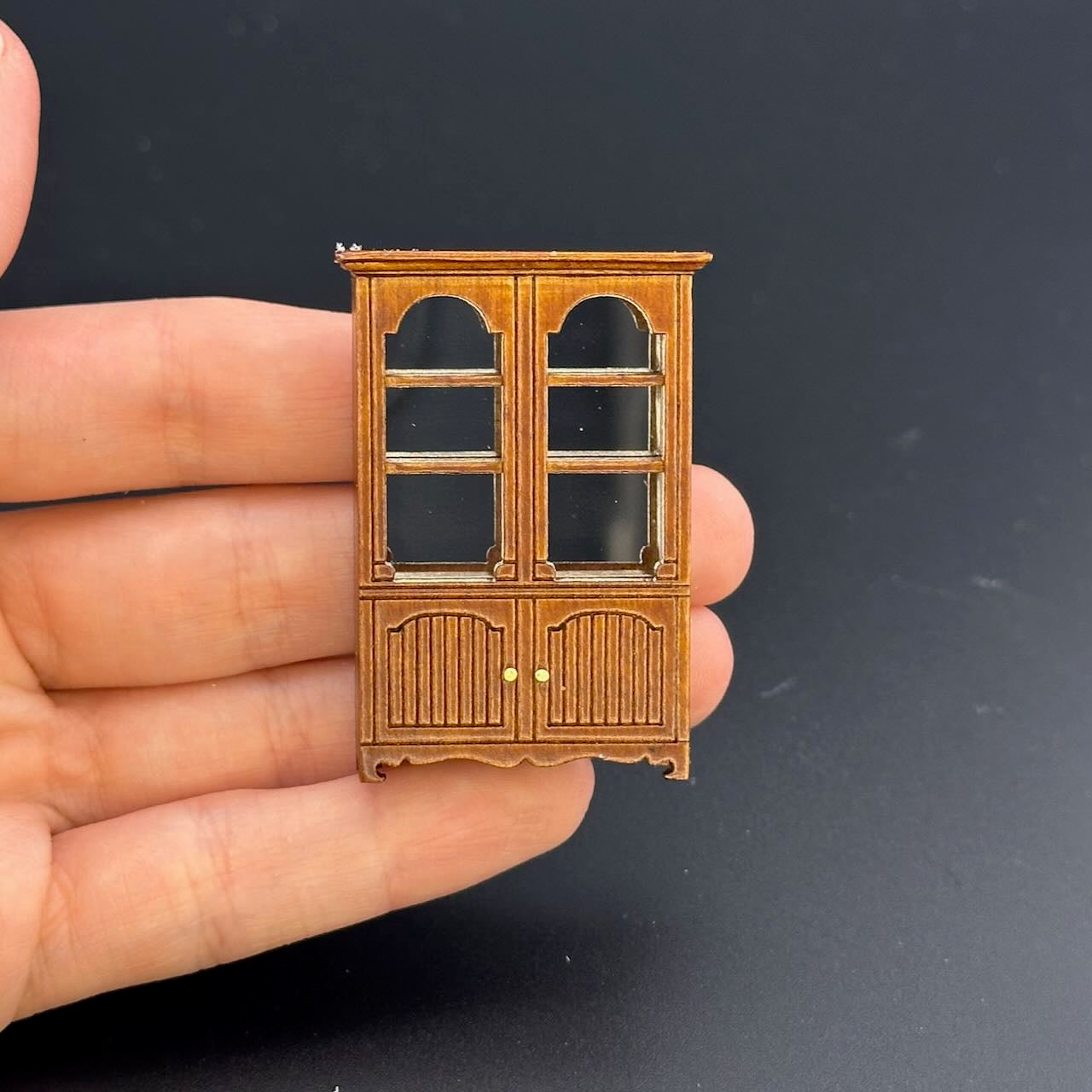 1:48 1/4" Viertelmaßstab Ladentheken und Regaleinheiten 6 Stück Walnuss - Top Qualität Q3810SET NWN
