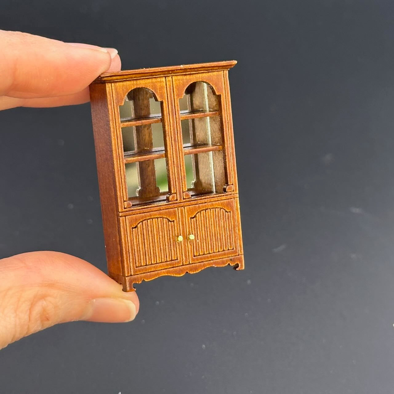 1:48 1/4" Viertelmaßstab Ladentheken und Regaleinheiten 6 Stück Walnuss - Top Qualität Q3810SET NWN