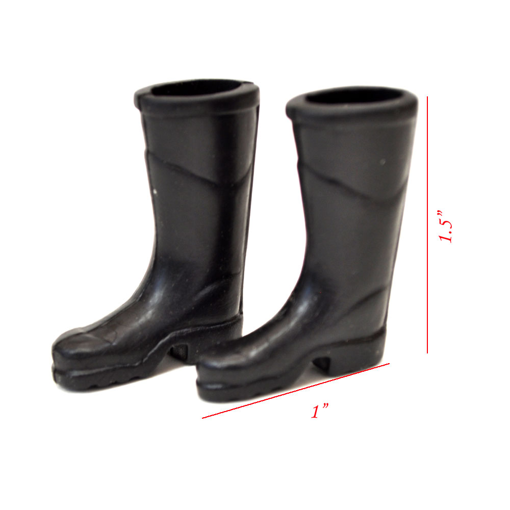 Rubber boots for dollhouse miniature 1:12 scale