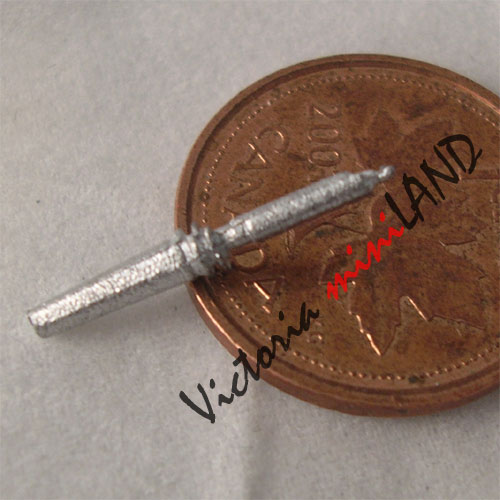 LÖTSTIFT 3/4"H unfertige DIY Metallminiatur für Puppenhaus - Do it yourself