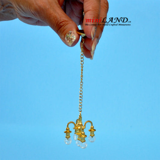 Miniature Dollhouse Chandelier – 1:12 Scale non working