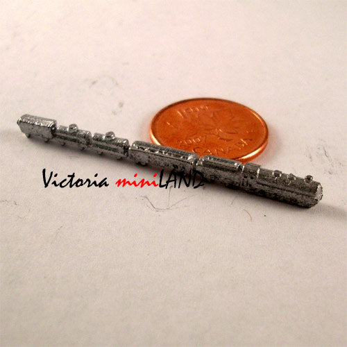 TOY HO TRAIN 2" de long miniature en métal à monter soi-même pour maison de poupée