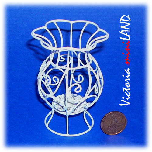 Wire Plant Stand WH019 for 1:12 dollhouse miniature