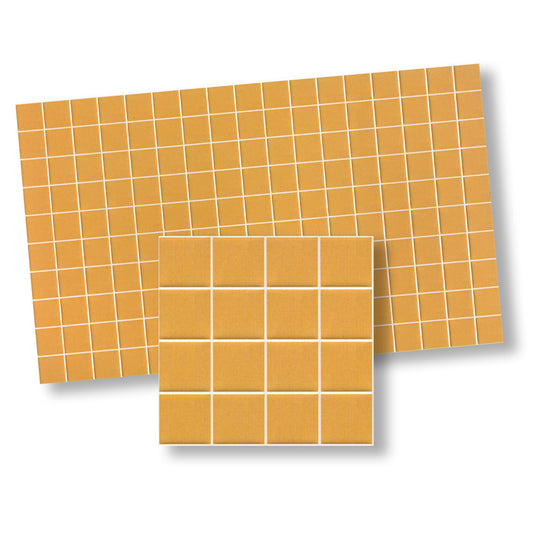 1:12 Scale Dollhouse Wall Tile  Deep Mustard Yellow