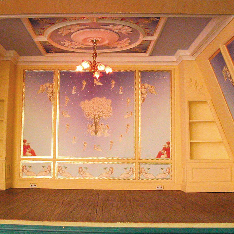 Deco Wall Panel Section for dollhouse miniature 1:12 scale - one shee