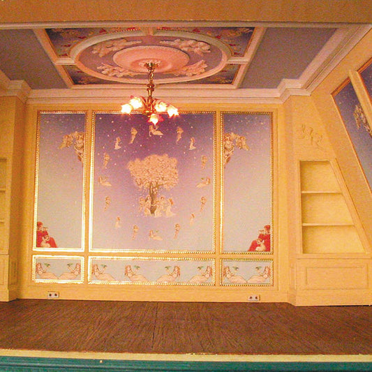 Deco Wall Panel Section for dollhouse miniature 1:12 scale - one shee