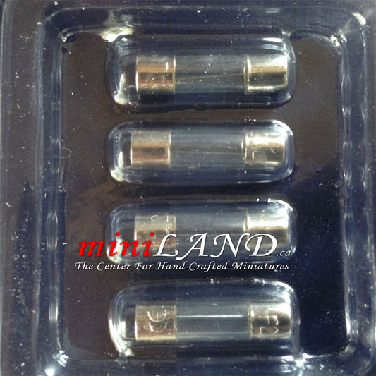 4pcs fuse 250V 2A for short power bar dollhouse miniature light 12v