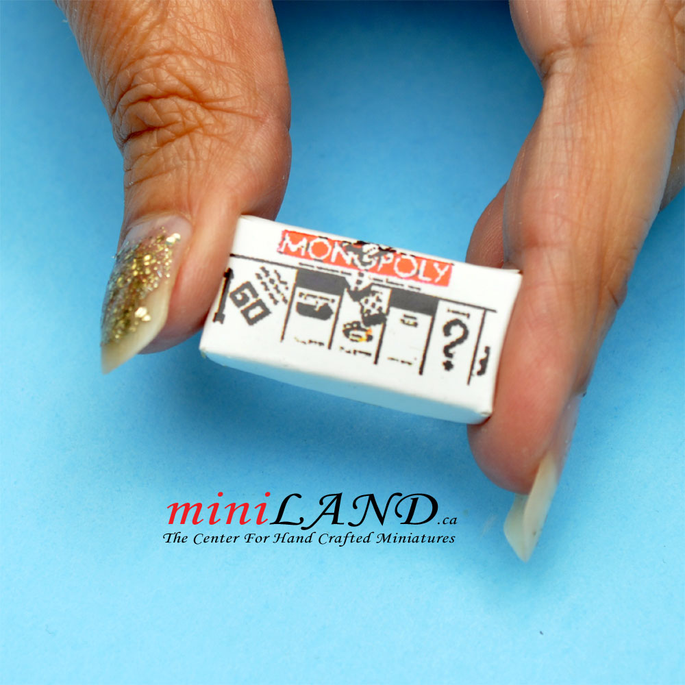 Monopoly box toy Dollhouse Miniature 1:12