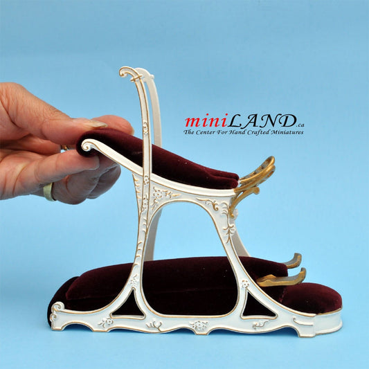 Prince Bertie love seat chair dollhouse miniature 1:12 scale Paris Le Chabanais brothel *** limited addition *** B V4025 siège d'amour