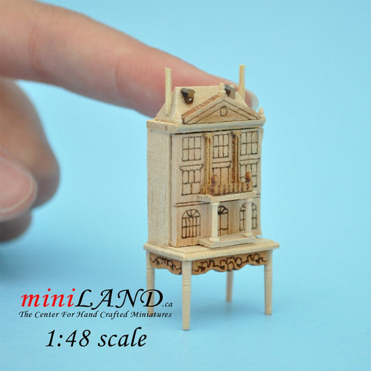 1:48 1/4"  Dollhouse for dollhouse UNFINISHED with table 1/48 Top Quality