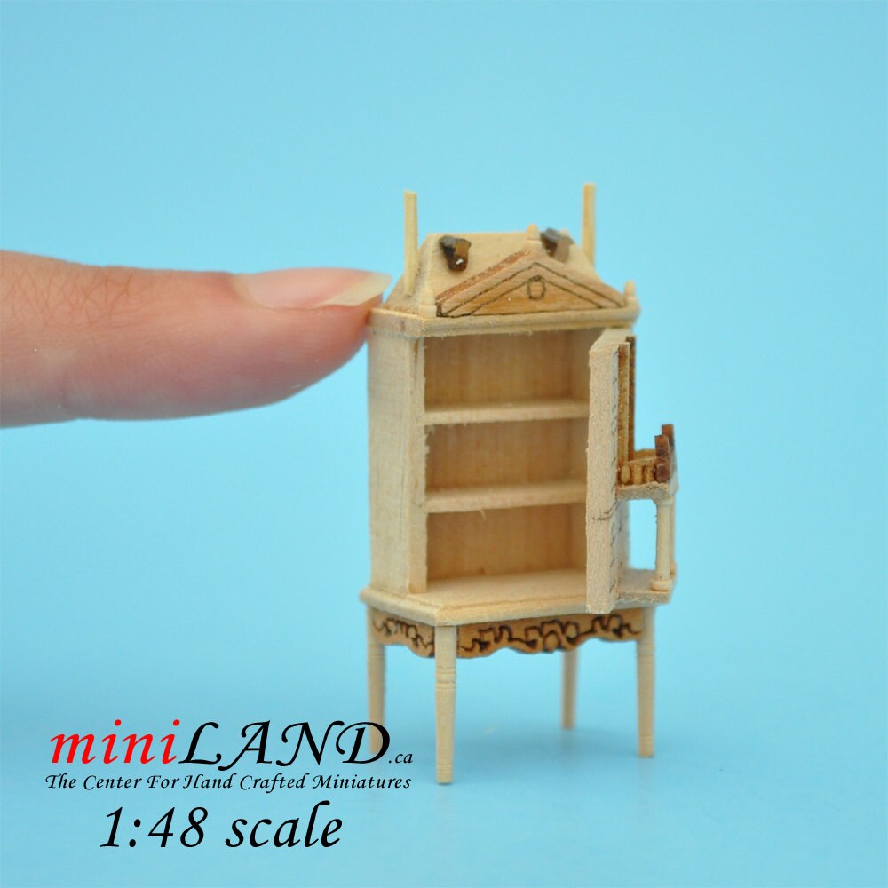 1:48 1/4"  Dollhouse for dollhouse UNFINISHED with table 1/48 Top Quality