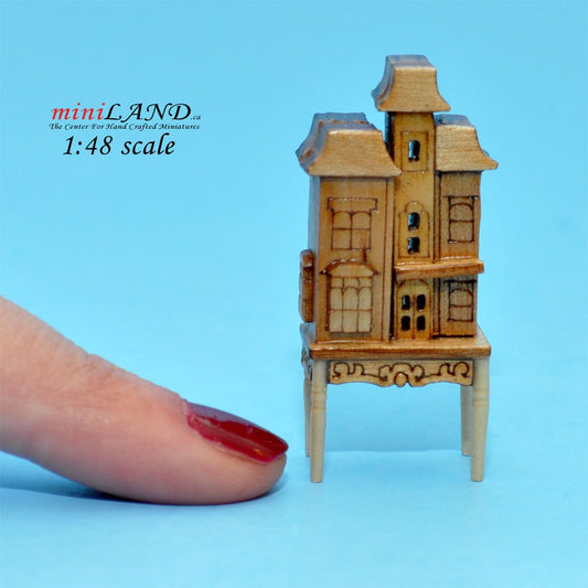 1:48 1/4" quarter scale Victorian dollhouse for dollhouse Top quality unfinished miniature