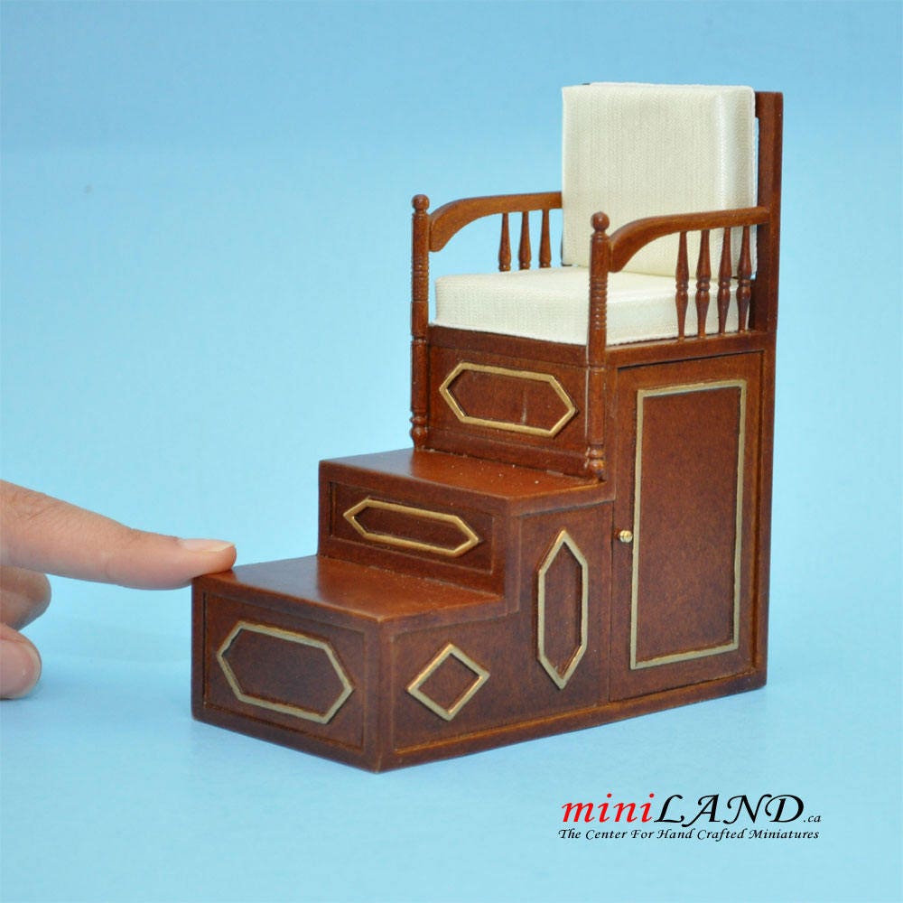 Miniature Islamic pulpit Minbar steps chair minbar mosque imam for dollhouse mini 1:12 scale - limited edition
