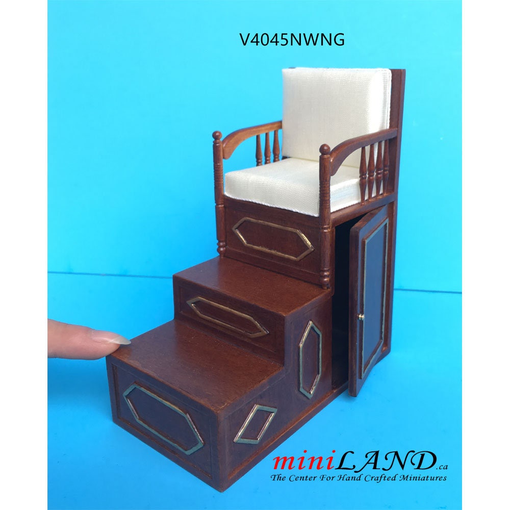 Miniature Islamic pulpit Minbar steps chair minbar mosque imam for dollhouse mini 1:12 scale - limited edition