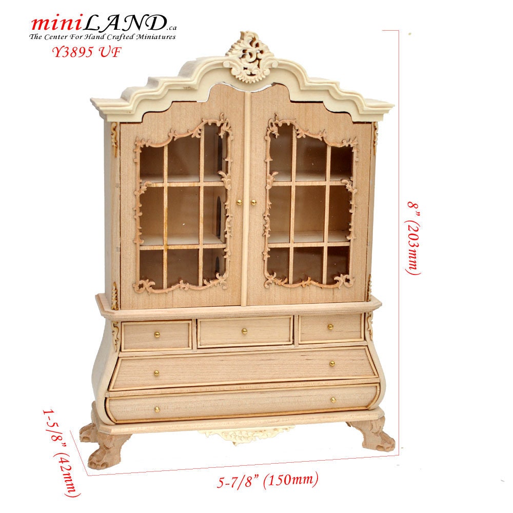 Dutch baby 1:12 scale dollhouse for dollhouse  Armoire  MINIATURES 3895 UF Unfinished