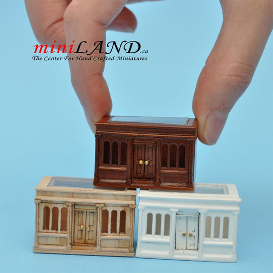 Micro Landygo store roombox for dollhouse assembly WALNUT color 1:144 scale miniature house for 1/12 rooms Top Quality