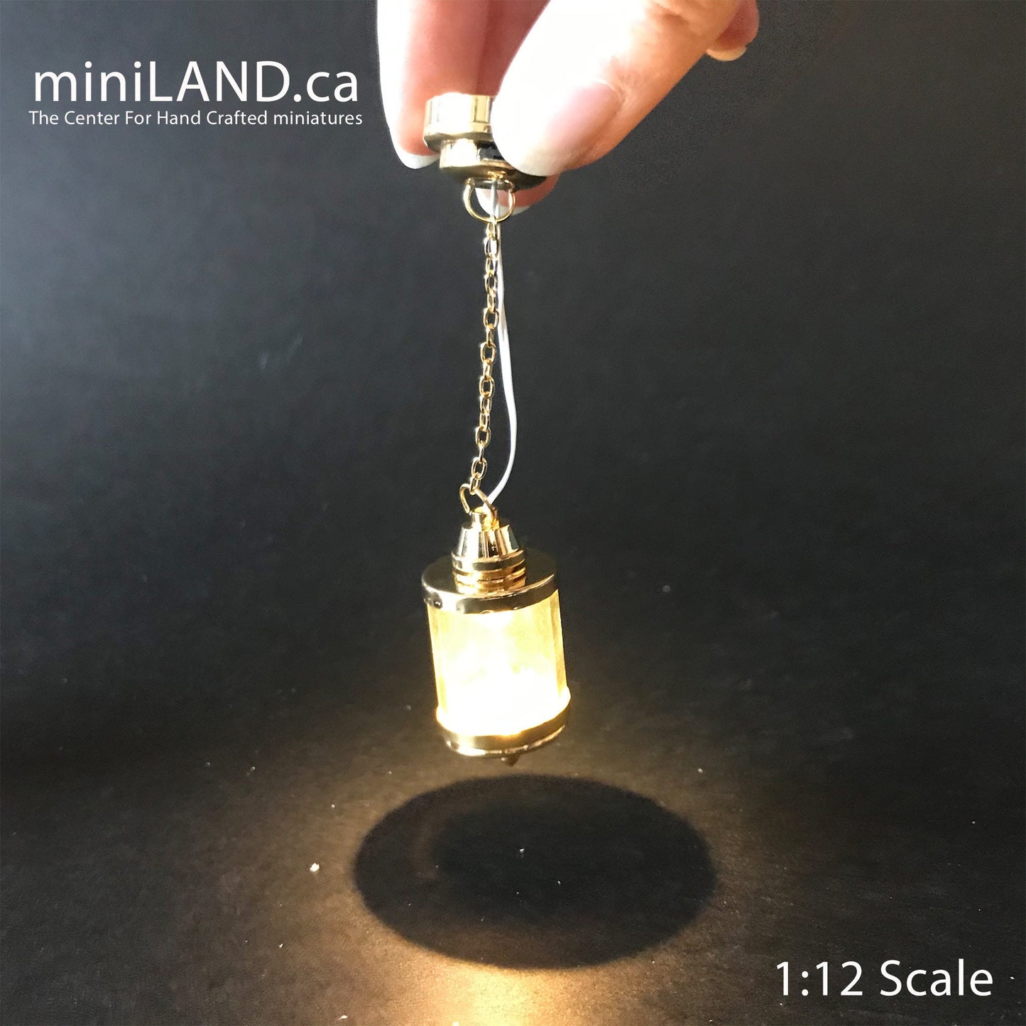 Lampe suspendue en forme de cage à oiseaux, LED 3 couleurs, super lumineuse, avec interrupteur marche/arrêt, pour maison de poupée miniature 1:12