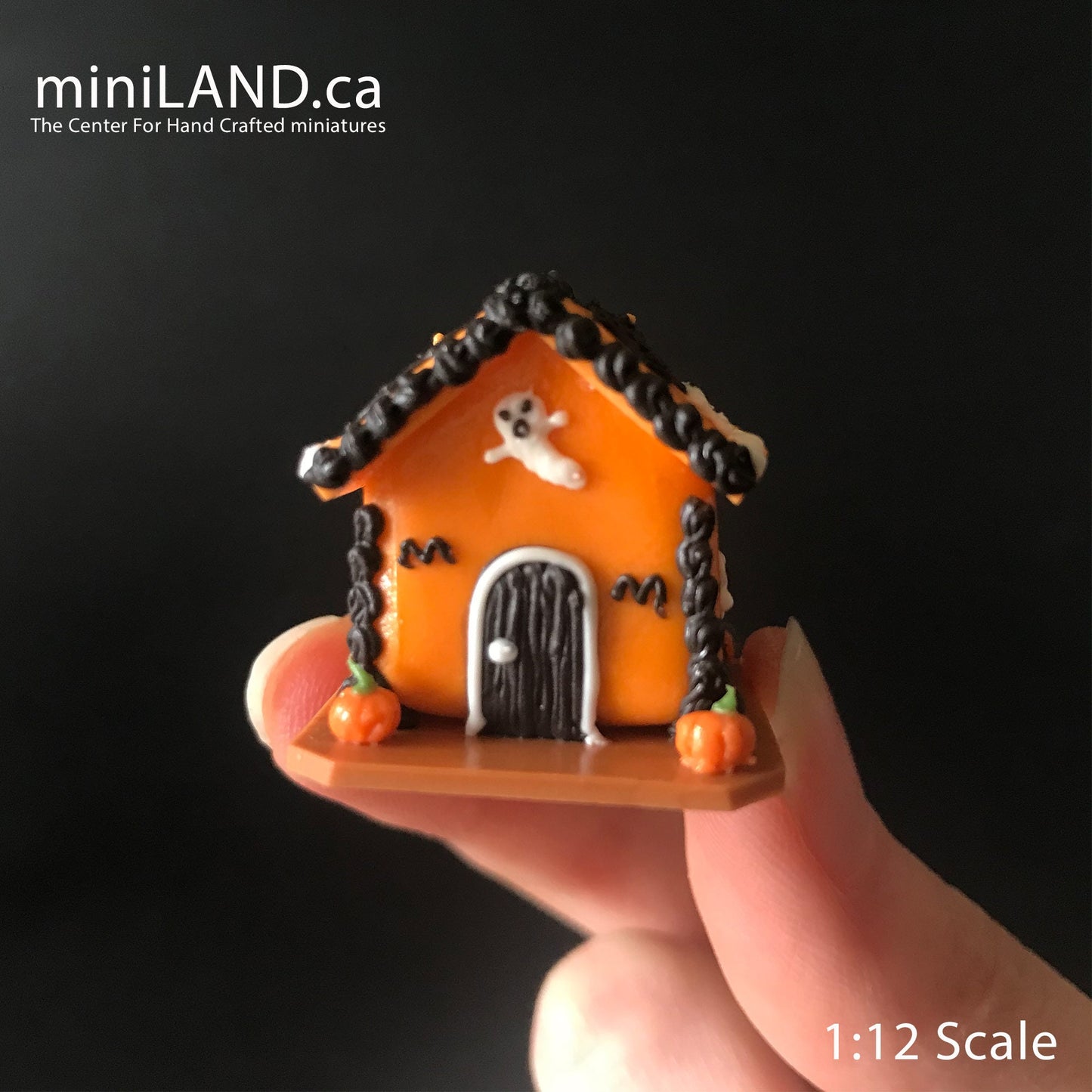 Gingerbread house Halloween 1:12 Scale dollhouse miniature handmade food GBHH2