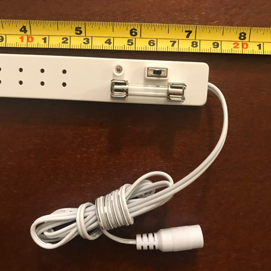 12 Socket Power Strip Miniature Lighting Accessory with On/off switch  and fuse for 1:12 dollhouse miniature