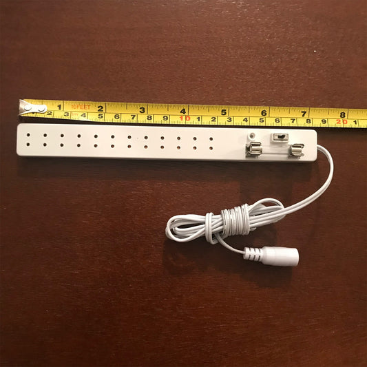 12 Socket Power Strip Miniature Lighting Accessory with On/off switch  and fuse for 1:12 dollhouse miniature