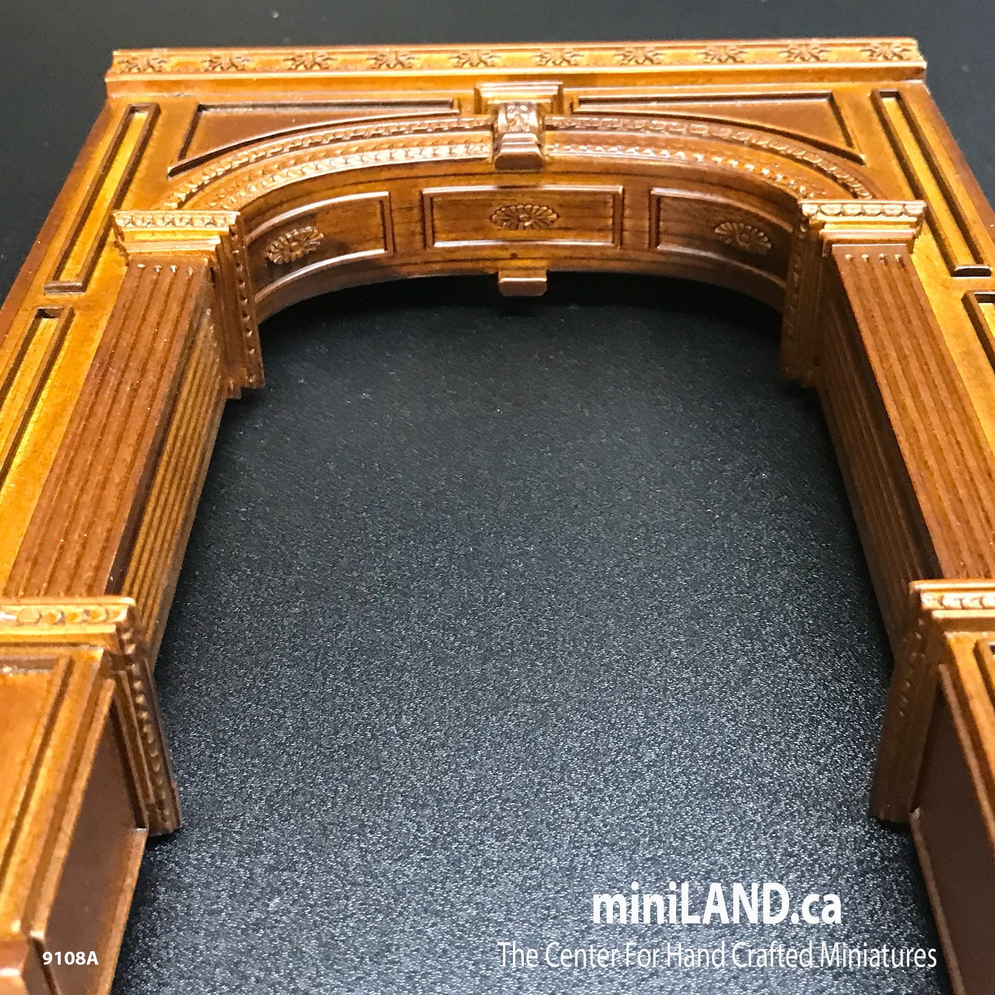 MANOR ARCHWAY unfinished partition divider - decorated both sides 6.9"W 9108A UF 1:12 scale dollhouse miniature door