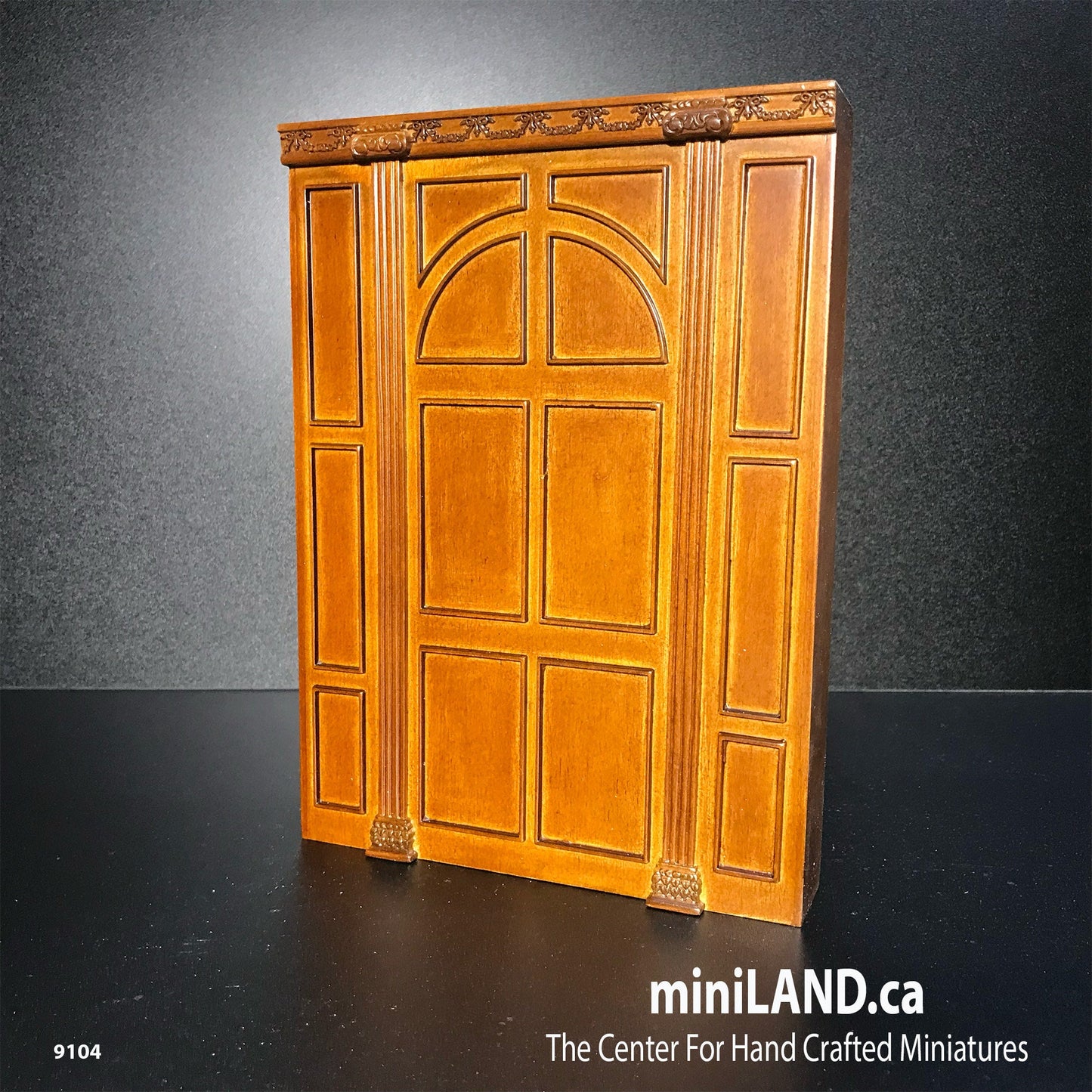 MANOR Wall wood unit Dollhouse miniature furniture wall panel roombox 6.9"W 1:12 Scale