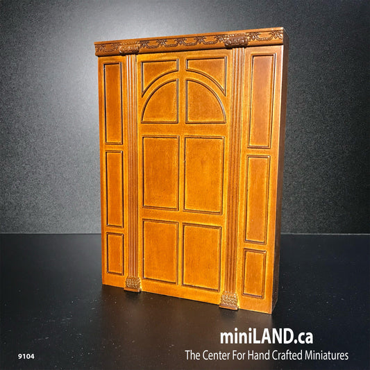 MANOR Wall wood unit Dollhouse miniature furniture wall panel roombox 6.9"W 1:12 Scale