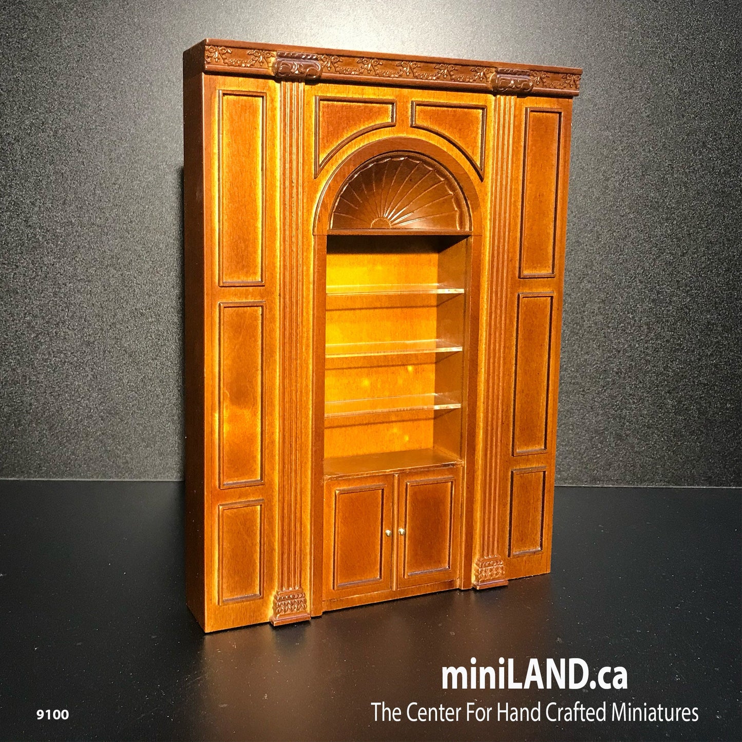 MANOR Shelves unit Dollhouse miniature furniture wall panel roombox 6.9"W 1:12 Scale