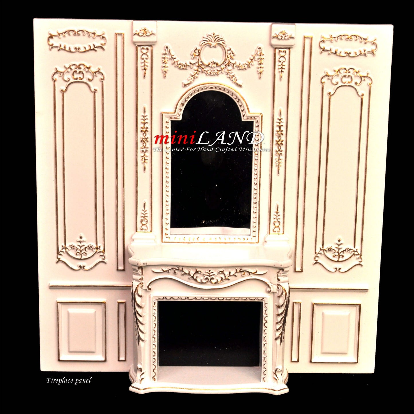 French Royal Paneling line White 1:12 scale Build a Room Using wall panels Components - top quality
