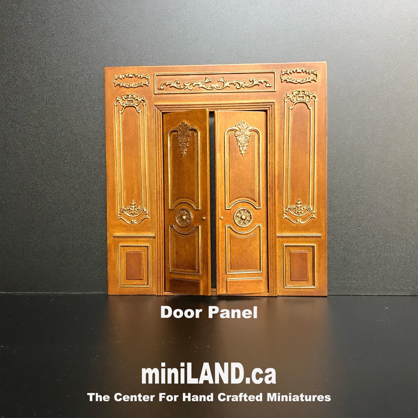 French Royal Paneling line WALNUT 1:12 scale Build a Room Using wall panels Components - top quality