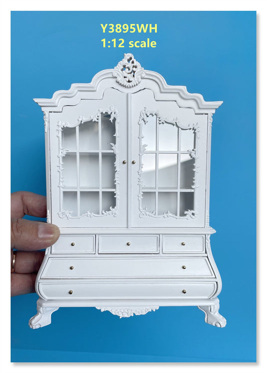 White Dutch baby 1:12 scale dollhouse for dollhouse  Armoire  MINIATURES 3895wh