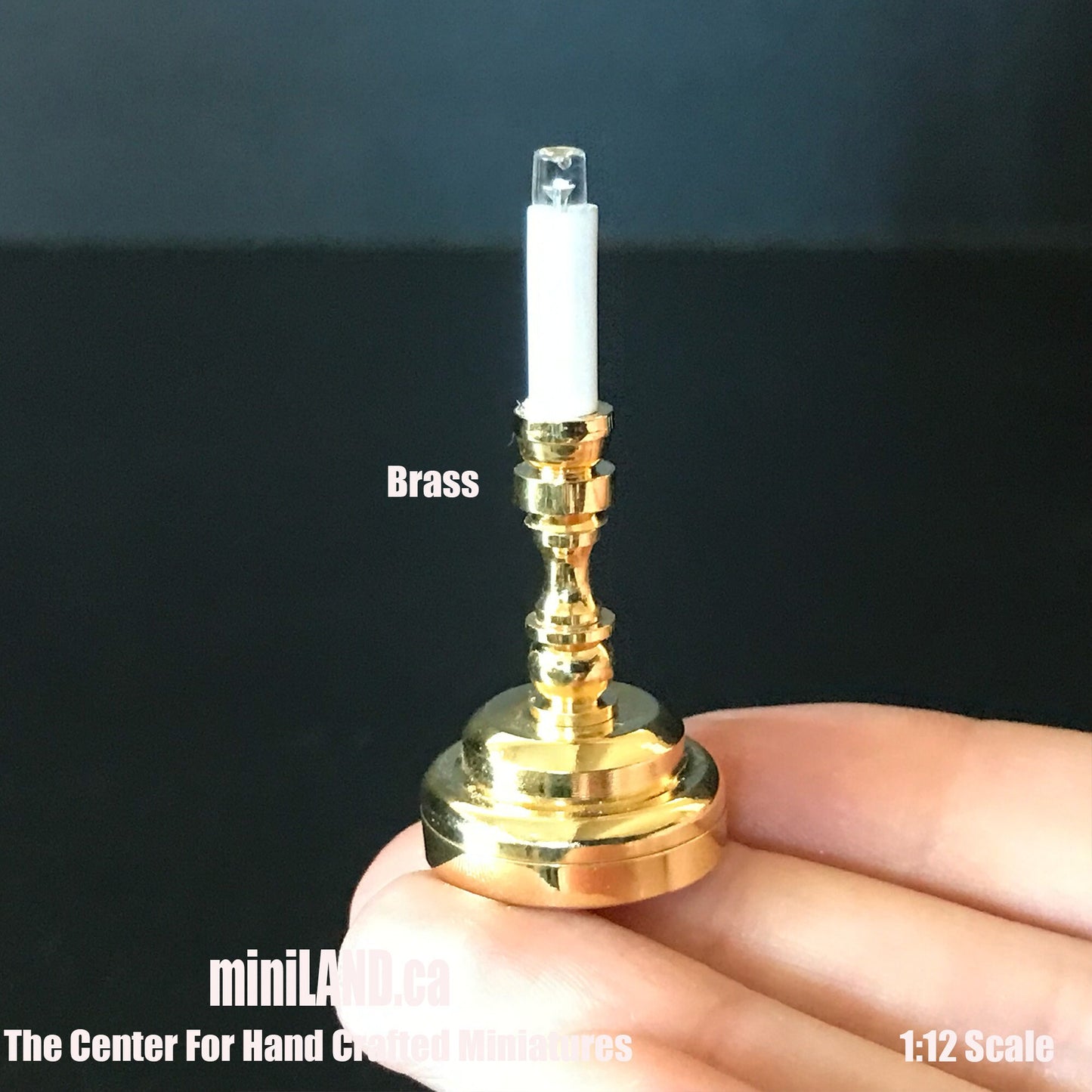 Candlestick lamp light LED Super bright with On/off switch for 1:12 dollhouse miniature candle candles