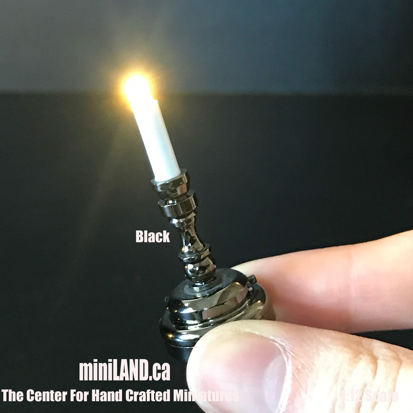 Candlestick lamp light LED Super bright with On/off switch for 1:12 dollhouse miniature candle candles