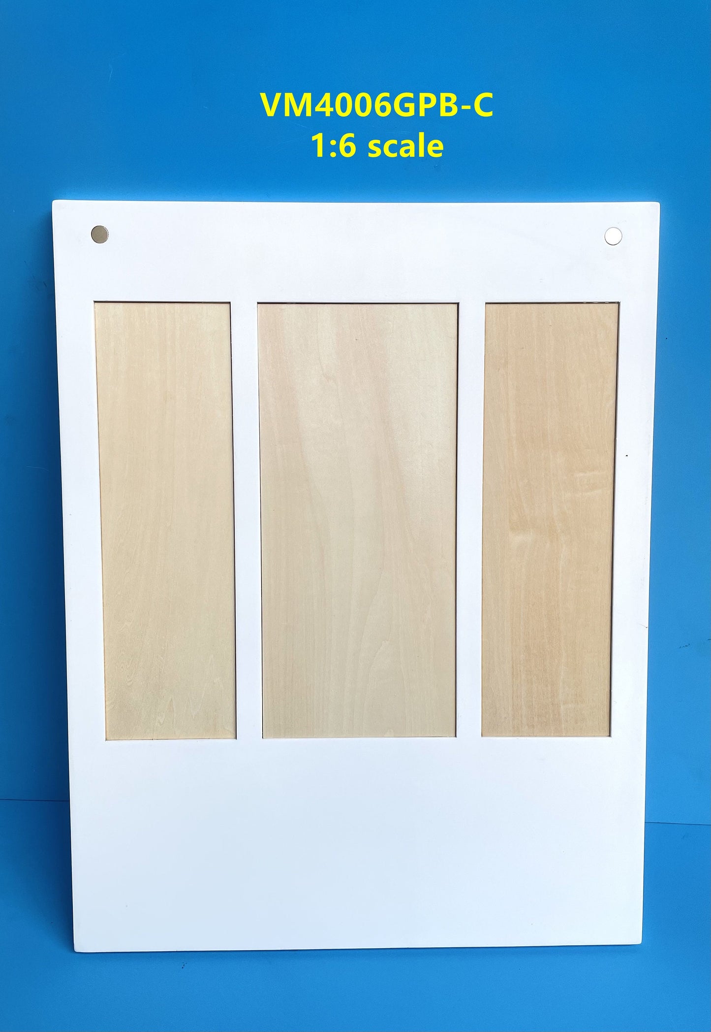 Wall panel in 1:6 scale  or background for photographs dolls collectors White Royal paneling line Handcrafted dollhouse miniature