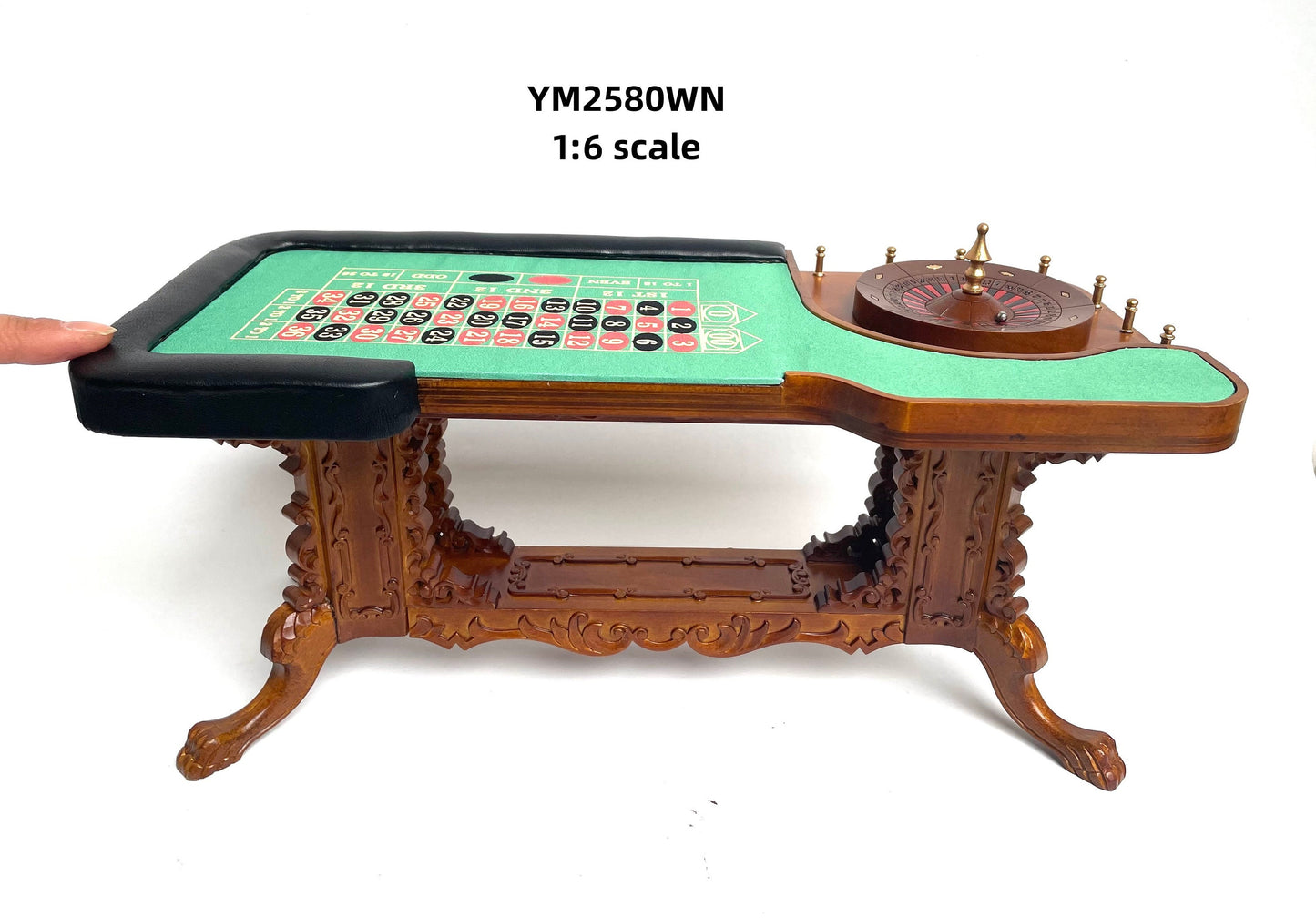 1:6 scale Roulette Casino Wheel play game Dollhouse miniature bet gamble (Table ONLY) For fashion dolls