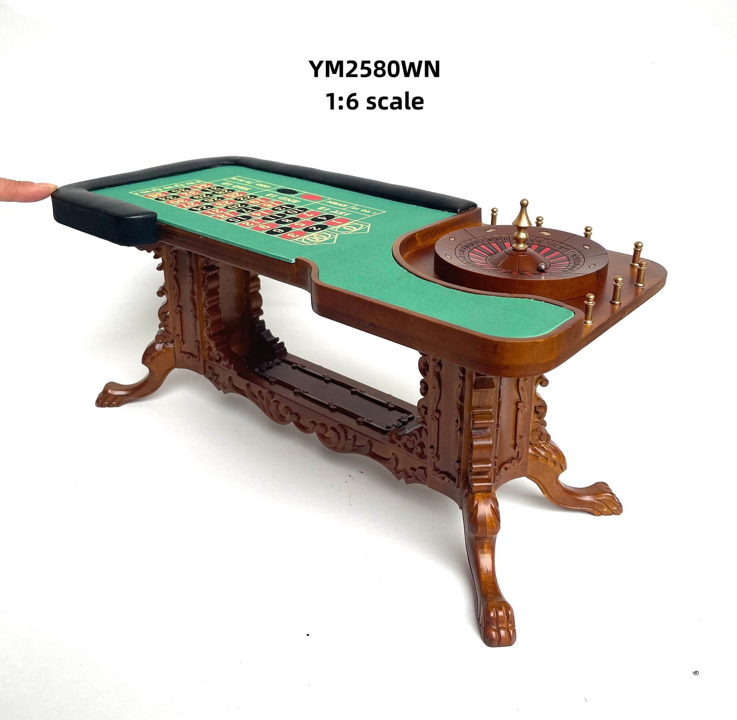 1:6 scale Roulette Casino Wheel play game Dollhouse miniature bet gamble (Table ONLY) For fashion dolls